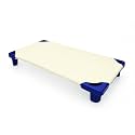 Cot Sheets for Toddler and Preschool - Daycare/Pre-School Cot Sheet - Corner Elastic Loops - Cot Bed Fitted Sheet - Poly Cotton Surface Pack of 12 (22'' W X 40'' L) - Ivory