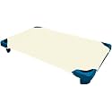 Fitted Cot Sheet for Daycare Toddlers 22"x52" – Pack of 4 Soft &amp; Breathable Microfiber Cot Sheets with Reinforced Elastic Loops Preschool &amp; Standard Size Toddler Cot Sheet for Daycare – Ivory