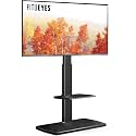 FITUEYES Floor TV Stand for 32-75 Inch TVs with Height Adjustable,Black