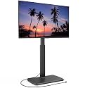 FITUEYES Tall TV Floor Stand with Power Outlet for 32-75 inch TVs, Black