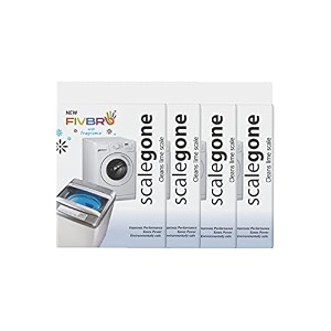 scalegone powder any washing machine cleaner multi-purpose cleaner for home appliances pack of 4 each-100g
