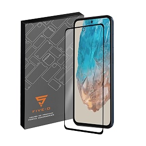 five-o tempered glass screen guard for samsung galaxy m35 5g - edge to edge tempered glass screen protector - 9h hardness - 6d tempered glass - pack of 1