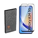 FIVE-O Tempered Glass Screen Guard for Samsung Galaxy A34 5G - Edge to Edge Tempered Glass Screen Protector - 9H Hardness - 6D Tempered Glass - Pack of 2