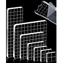 FIVEIZERO 7Pcs Acrylic Stamp Block with Grid Lines(Straight Edge)