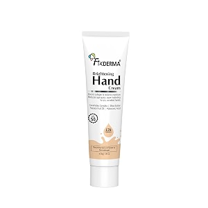 fixderma brightening hand cream for women amp men  hand moisturizer  kojic acid cream  hand cream for dry and rough hands  cream for itchy hand  hand cream with spf 50  all skins types - 30gm