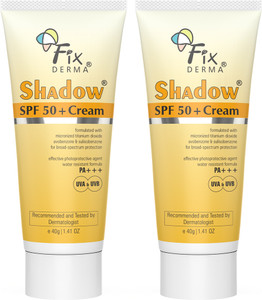 fixderma sunscreen - spf 50 pa shadow sunscreen spf 50 cream sunscreen for dry skin pack of 2