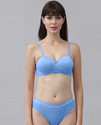 Fixfolk Bra Panty Set Solid Light