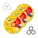 FIXLTFAST 4-1/2" Diamond Cutting Wheel Metal Cut Off Disc for Angle Grinder
