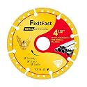 FIXLTFAST 4-1/2" Diamond Cutting Wheel Metal Cut Off Disc for Angle Grinder