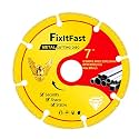 FIXLTFAST 7" Diamond Cutting Wheel Metal Cut Off Disc for Angle Grinder