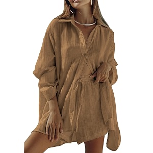 fixmatti women jumpsuit low v neck drawstring waisted long pant romper outfits