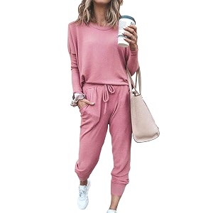 fixmatti women jumpsuit low v neck drawstring waisted long pant romper outfits