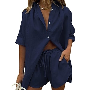 fixmatti women jumpsuit low v neck drawstring waisted long pant romper outfits