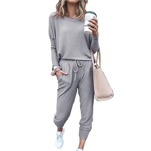 fixmatti women jumpsuit low v neck drawstring waisted long pant romper outfits