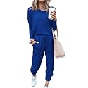 Fixmatti Women Jumpsuit Low V Neck Drawstring Waisted Long Pant Romper Outfits
