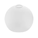 Fixture Replacement Globe Shade with 1.65 Inch Fitter, 8 Inch Diameter, E26 Base 1-5/8 Inch Fitter, Glass Lampshade Cover for Pendant Wall Sconce Chandelier Vanity Light (White Frosted)