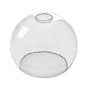 Fixture Replacement Globe Shade with 1.65 Inch Fitter, 8 Inch Diameter, E26 Base 1-5/8 Inch Fitter, Glass Lampshade Cover for Pendant Wall Sconce Chandelier Vanity Light (Seeded Clear)