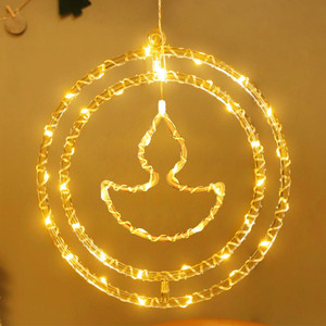 fizzytech 118 leds 1 m yellow flickering diya rice lights