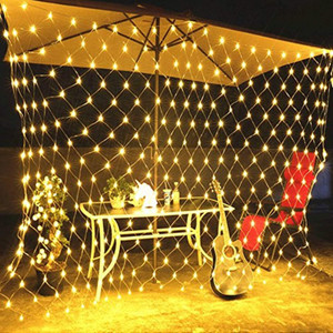 fizzytech 118 leds 35 m yellow flickering netmesh rice lights