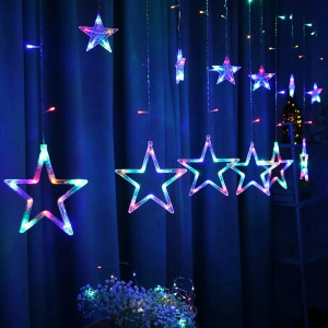 fizzytech 118 leds 35 m multicolor flickering star rice lights