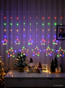 fizzytech 118 leds 36 m multicolor flickering star rice lights