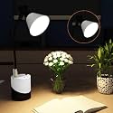 fizzytech 360° Flexible Desk Lamp Light with Mini Fan - Advanced Pen &amp; Mobile Holder, Modern Touch Switch, All-in-One Adjustable Desk Lamp for Reading, Studying &amp; Office (White and Black)