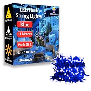fizzytech diwali light rice lightladi rice light christmas light home decoration 40 led blue pack of 1