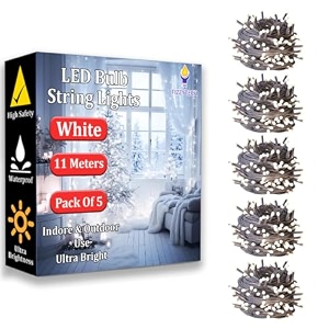 fizzytech light for diwali christmas weddings amp home decoration  polycarbonate 40 led white p-5