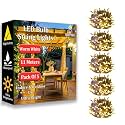 fizzytech 11 Meter 40 LED Warm White Fairy String Lights, 5MM Decorative Wall Lights for Home Decoration, Diwali, Christmas, Wedding &amp; Bedroom Decor, Pack of 5