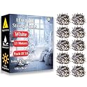 fizzytech 11 Meter 40 LED White Decorative String Lights, 5MM Fairy Lights for Home Decoration, Wall, Bedroom, Balcony, Diwali, Christmas &amp; Party Decor, Pack of 10