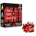 fizzytech 11 Meter 40 LED Red Fairy String Light, 5MM Decorative Wall Light for Home Decoration, Diwali, Christmas, Wedding, Bedroom &amp; Party Decor, Pack of 1