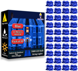 FIZZYTECH 40 LEDs 11 m Blue Flickering