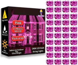 FIZZYTECH 40 LEDs 11 m Pink Flickering