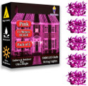 FIZZYTECH 40 LEDs 11 m Pink Flickering String Rice Lights