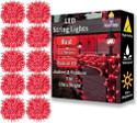 FIZZYTECH 40 LEDs 11 m Red Steady String Rice Lights (Pack of 10)