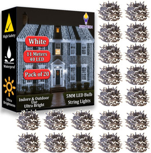 FIZZYTECH 40 LEDs 11 m White Flickering
