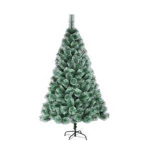 fizzytech 7 feet snowpine artificial christmas tree with 400 tips  premium realistic look  metal stand  easy 3-step assembly  ideal for christmas home decoration office amp holiday dcor