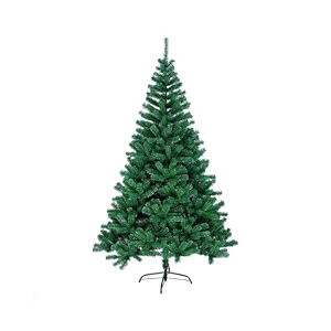 fizzytech 6 feet green pvc artificial christmas tree with 680 tips  premium decorative look  durable pvc material  metal stand  easy 3-step assembly  perfect for christmas home decoration