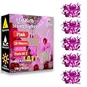 fizzytech 60 LED Rice Light for Decoration Strip and Series Light for Diwali Christmas Lights of Home Decoration, Bedroom Wedding, Birthday Party Patio - 20 Meter (Pack of 5, Pink)