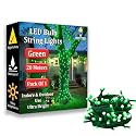 fizzytech 20 Meter 60 LEDs 5MM Decorative String Light | Yellow LED Fairy Light for Diwali, Christmas, Weddings &amp; Home Decoration | Polycarbonate, Pack of 5(60 LED Yellow 5MM, Pack of 5)