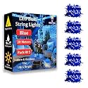 fizzytech 11 Meter 40 LEDs Decorative String Light |Blue LED Fairy Light for Diwali, Christmas, Weddings &amp; Home Decoration | Polycarbonate, Pack of 5(40 LED Blue P-5)