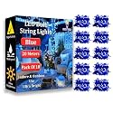 fizzytech 15 Meter 60 LED Blue 5MM Fairy String Lights for Home Decoration, Diwali, Christmas, Wedding &amp; Party Decor, Pack of 10