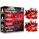 fizzytech 20 Meter 60 LEDs 5MM Decorative String Light | Yellow LED Fairy Light for Diwali, Christmas, Weddings &amp; Home Decoration | Polycarbonate, Pack of 10(60 LED Yellow 5MM P-10)