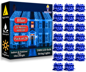 fizzytech 60 leds 20 m blue steady string rice lights