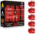 FIZZYTECH 60 LEDs 20 m Red Steady String Rice Lights