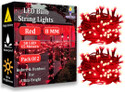 FIZZYTECH 60 LEDs 20 m Red Steady String Rice Lights