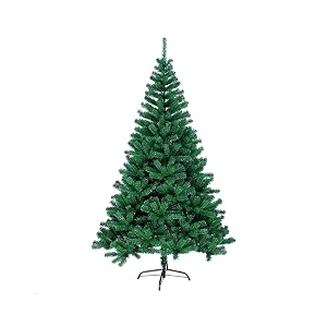 fizzytech 5 feet green pvc artificial christmas tree with 500 tips  premium decorative look  durable pvc material  metal stand  easy 3-step assembly  perfect for christmas home decoration