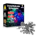 fizzytech Crystal Bulb LED String Lights – 4 Meter, 10 Multicolor LEDs, Ultra Bright, Waterproof, Indoor &amp; Outdoor Use, Decorative Lighting for Home, Garden, Diwali, Party, Christmas