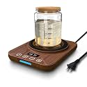 FJR Sourdough Starter Warmer Mat with Precise Thermostat Control, 70-100°F Heating Pad for Faster Starter Activation & Dough Proofing, 24H Timer, Fermentation Heater for Home Bakers Chestnut