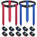 Flag Football Belts for Kids, Youth &amp; Adults, Blue &amp; Red Flags